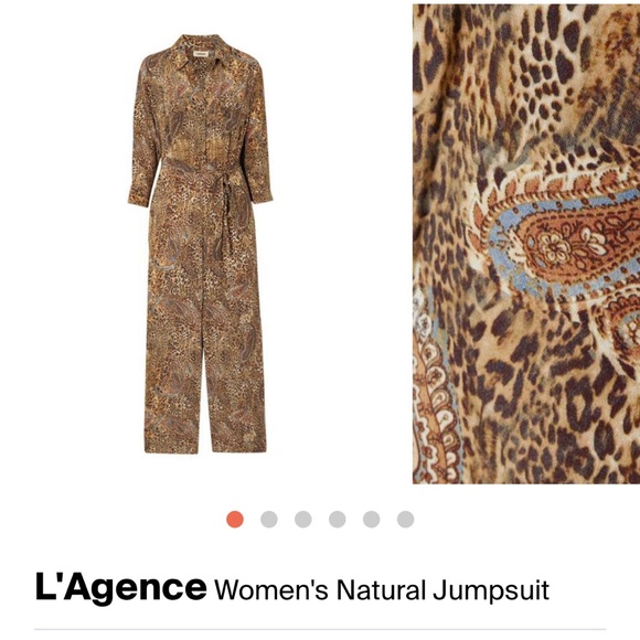 L’agence leopard print romper/jumpsuit - Picture 3 of 6